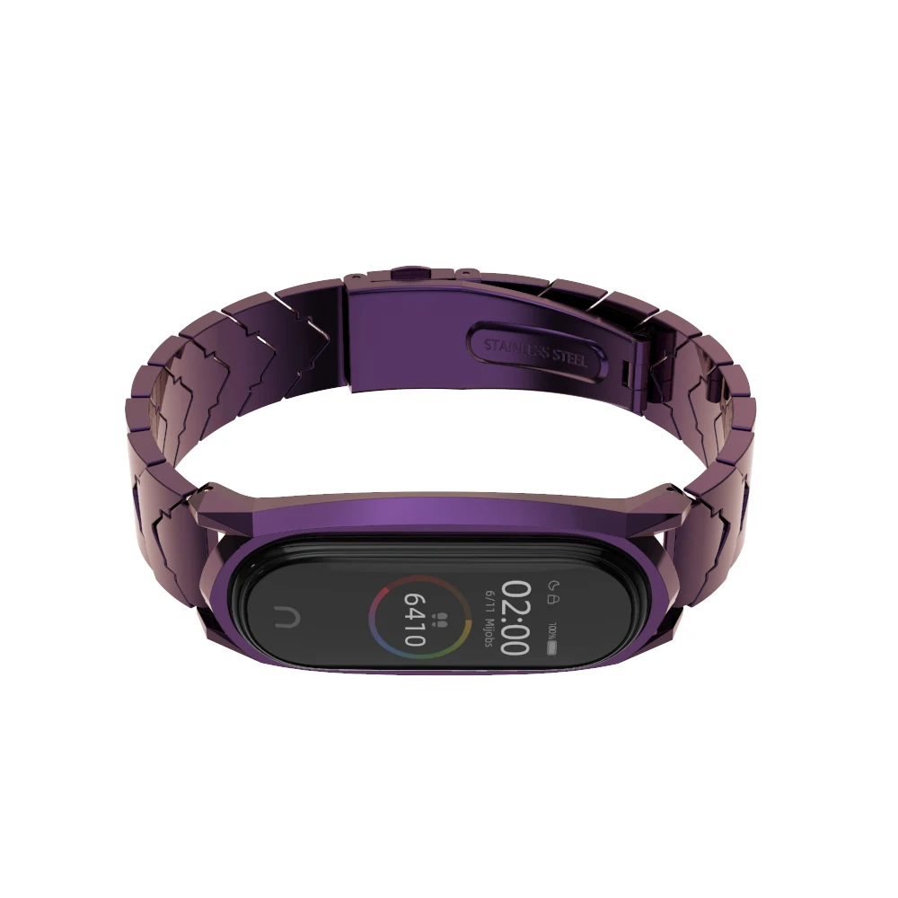 Mi jobs mi band 4 металлический браслет из нержавеющей стали для Xiaomi mi Band 4 mi Band 3 ремешок Смарт-часы mi band 4 correa браслет