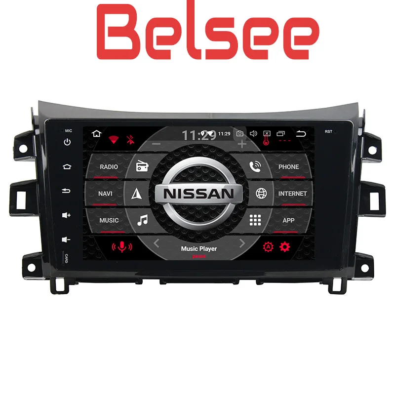 Автомагнитола Belsee для Nissan NP300 Navara 2014 2016 PX5 Восьмиядерный процессор стерео Android 8 0 GPS