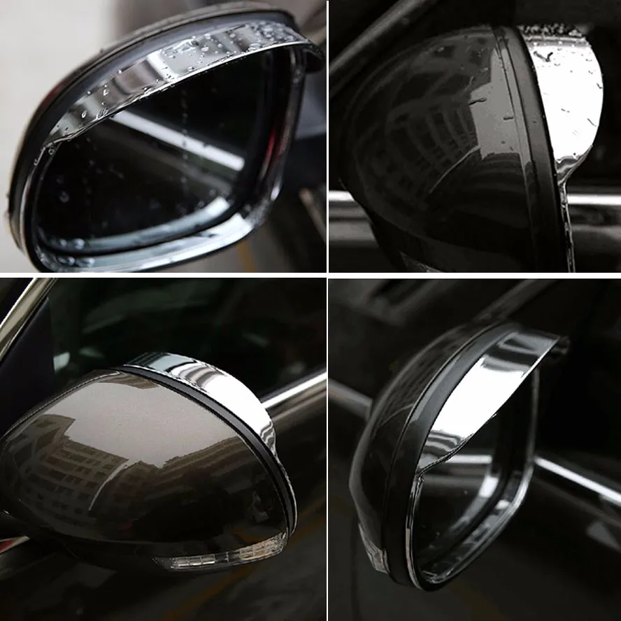 2 шт./ABS заднего вида зеркала дождь щит крышка отделка рама украшение для VW Tiguan 2010- автомобиль грузовик автомобиль стиль