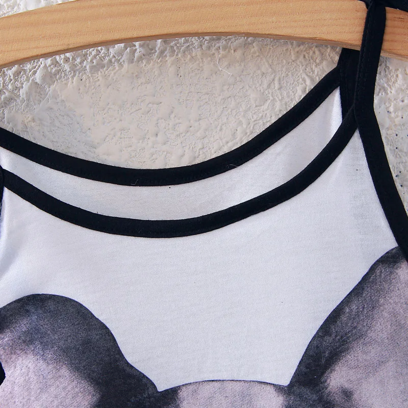 Женский жилет в европейском и американском стиле Харадзюку с принтом маленькой