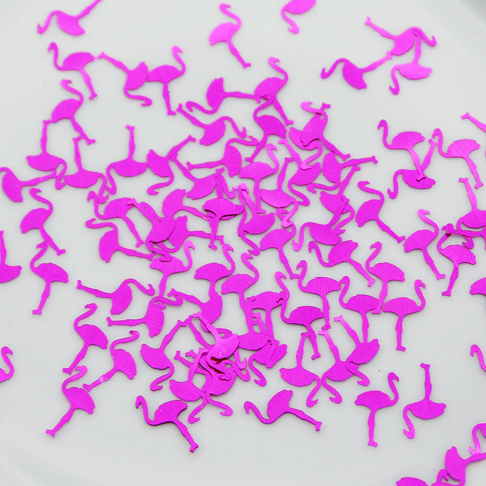 

1000 шт., блестящие конфетти, фламинго, Разбрасыватели конфетти для стола брызг