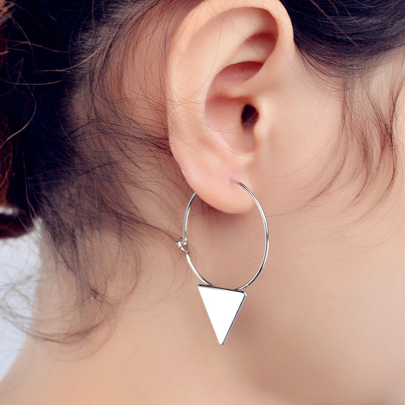 Новые европейские Стильные сиреневого цвета в виде колец геометрической формы