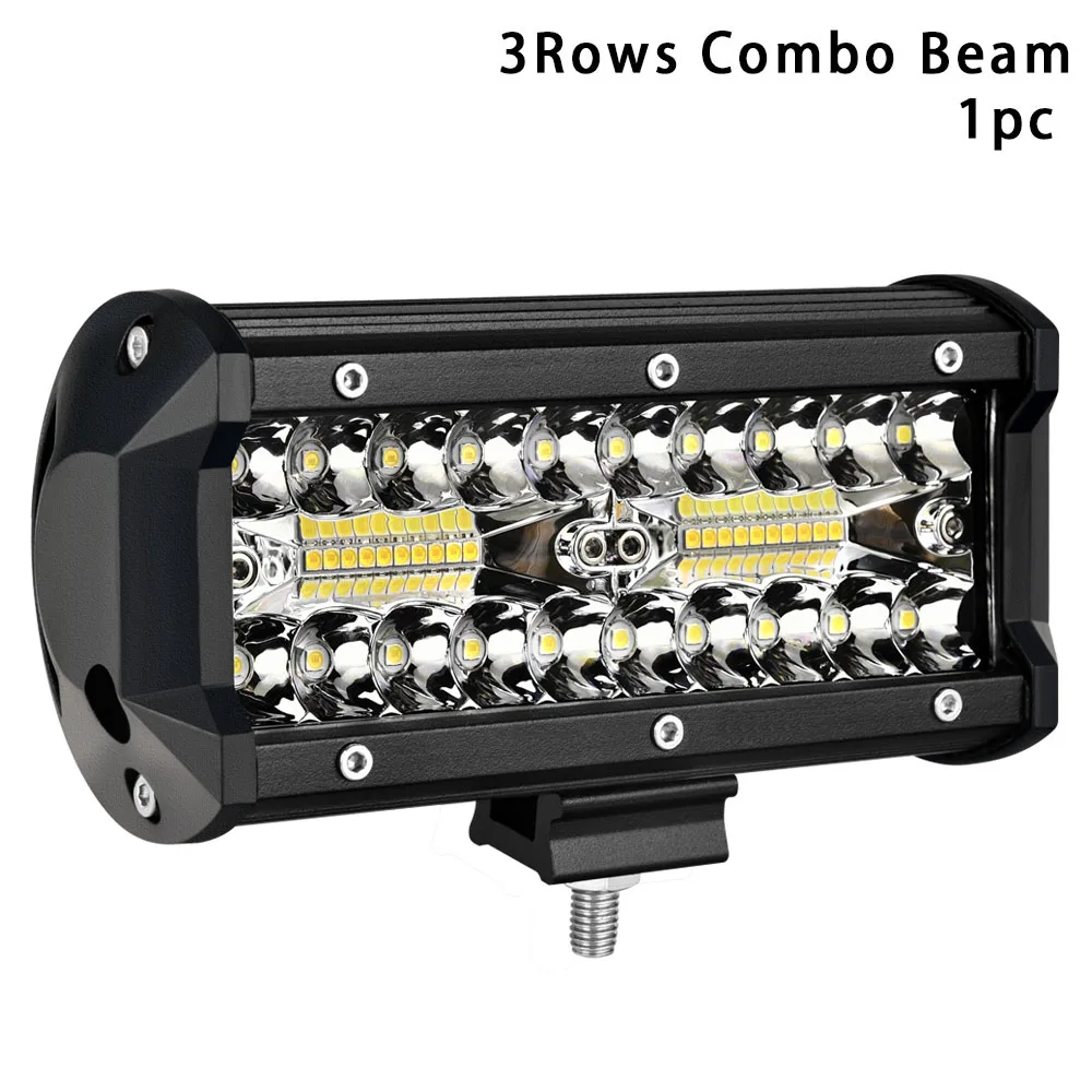 1PC 3 Rows Combo Weketory 7 дюймов светодиодный бар светодиодный светильник для трактора лодки внедорожника 4WD 4x4 грузовика внедорожника ATV вождения 12 В светодиодный светильник - Цвет: 1PC 3 Rows Combo