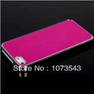 Luxury Brushed aluminum plated frame + aluminim back cover case for iPhone 5 5S 5G free shipping high quality |