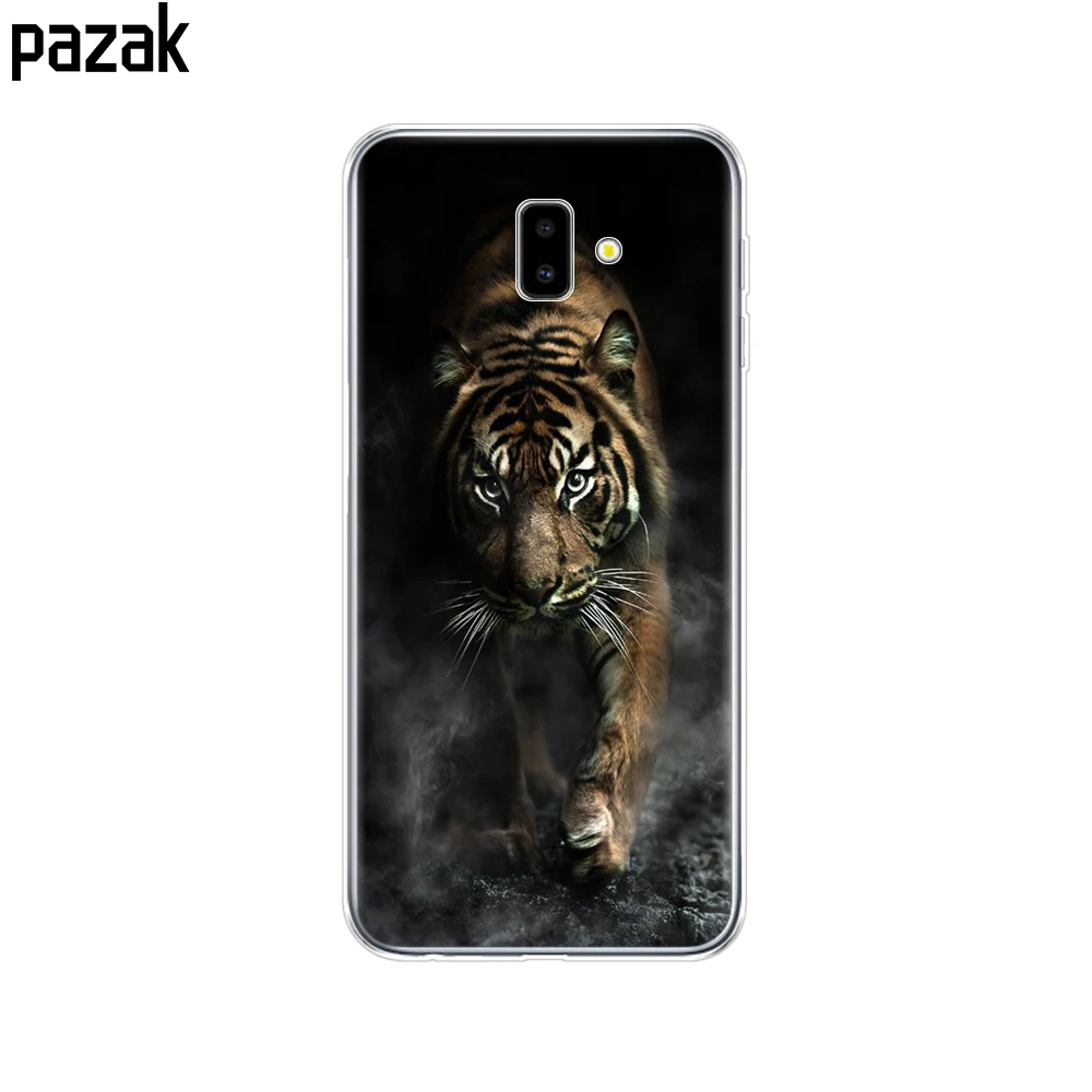 52376 Для samsung J6 J6+ чехол coque мягкий чехол из термополиуретана и силикона для samsung Galaxy J6Plus J 6 Plus J610 J610F Capas противоударный - Цвет: 52376