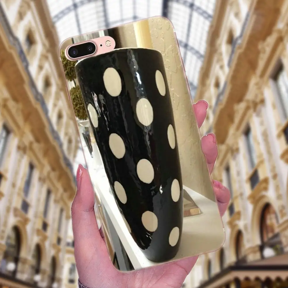 2018 Black And White Polka Dot For Huawei Honor 4C 5A 5C 5X 6 6C 6A 6X 7 7X 8 9 V8 V10 Y3II Y5II Y6II G8 P7 Play Lite | Мобильные