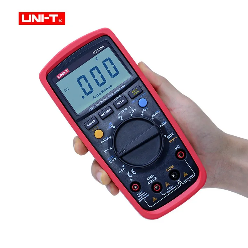 UNI-T UT139A True RMS цифровой мультиметр AC DC Напряжение Ток Сопротивление Тест er Омметр