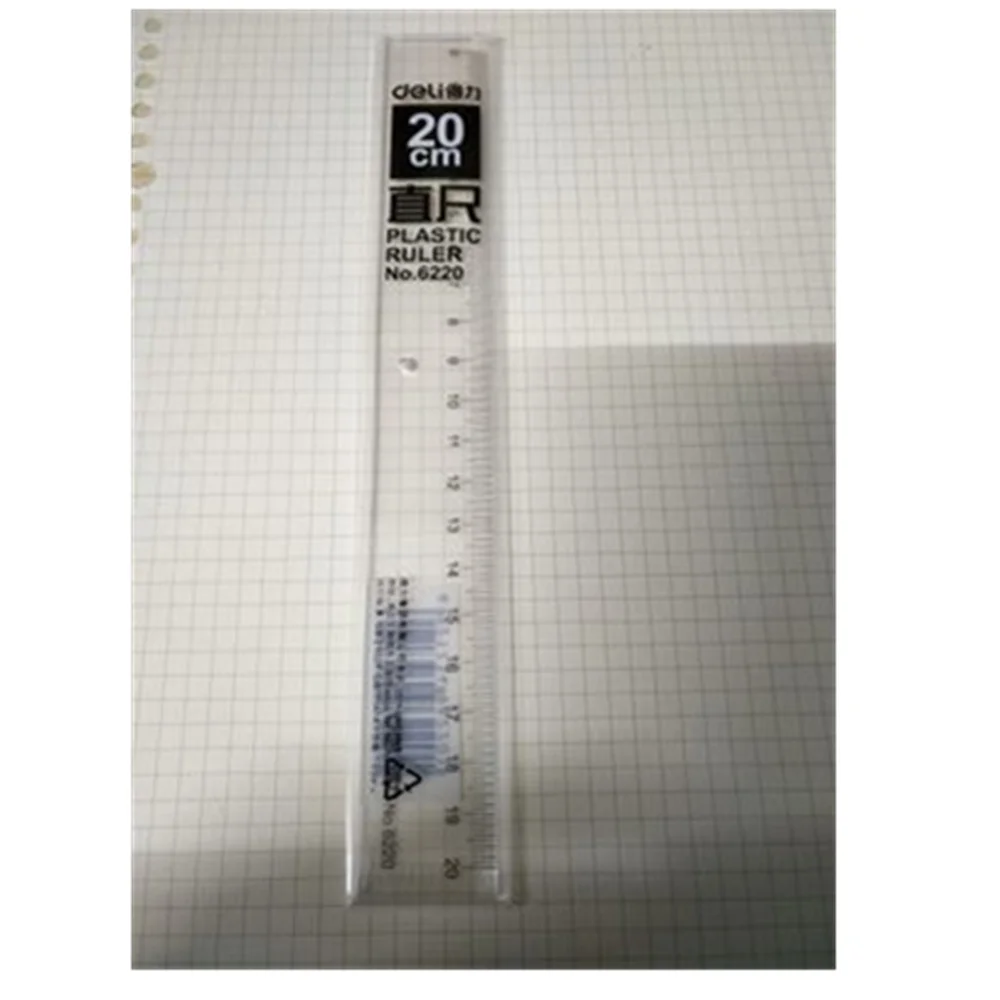 

1pcs Plastic Length Measuring Tool Straight Ruler for School 20cm 30cm 40cm
