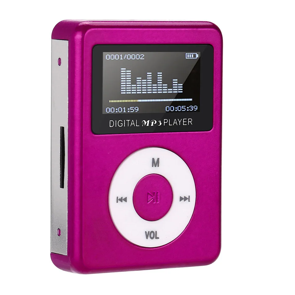 HIPERDEAL USB мини MP3 плеер с ЖК-экраном Поддержка 32 ГБ Micro SD TF карта модный Мини Спортивный MP3 плеер AP25B D15
