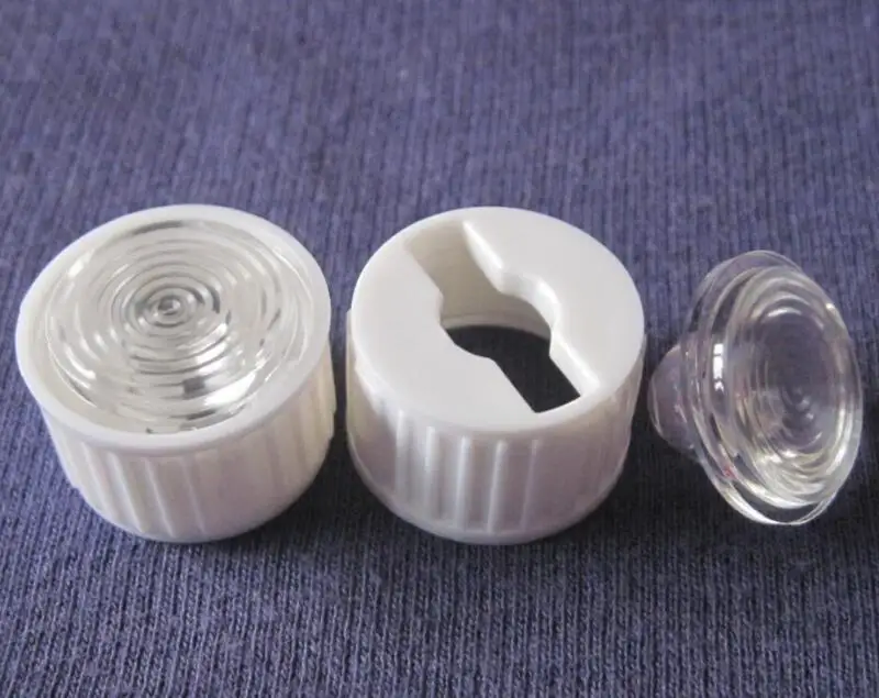 

CSGT-20 High quality LED Lens Sets, 30 degree, Lens Size: 20X11mm, With holder diameter: 22.3mm, Thread surface, PMMA