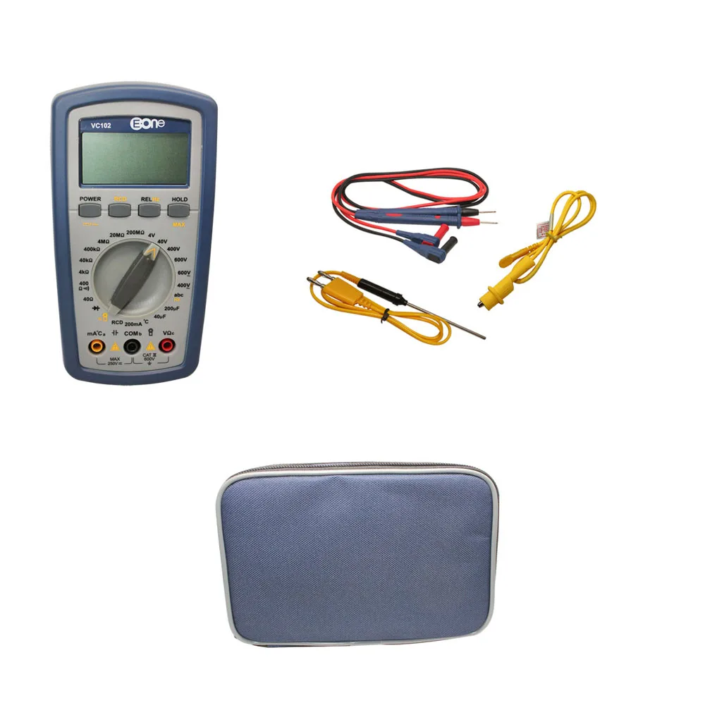Eone VC102 All Ranges Protection Self-Restoring Digital Multimeter RCD check Waterproof Dustproof | Инструменты