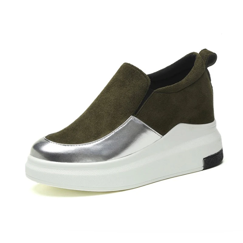 Женские кроссовки из флока модные повседневные туфли на плоской подошве