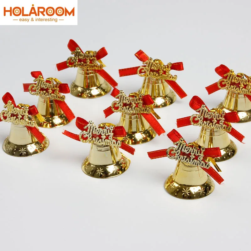 9 шт./упак. рождественские колокольчики новогодняя елка подвесные украшения