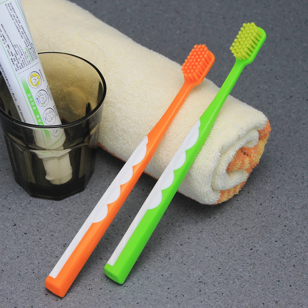 

PASA 2Pcs Neutral bristle Toothbrush Set Oral Care Antibacterial Tooth Brush Valentine's suit Clean coffee,tobacco residues