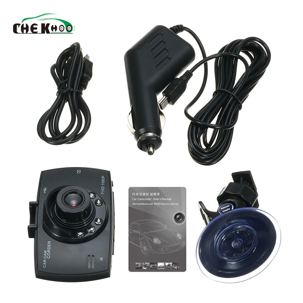 Car Dvr Camera Full Hd 1080p 140 Degree Dashcam Video Registrars For Cars Night Vision G-sensor Dash Cam | Автомобили и мотоциклы