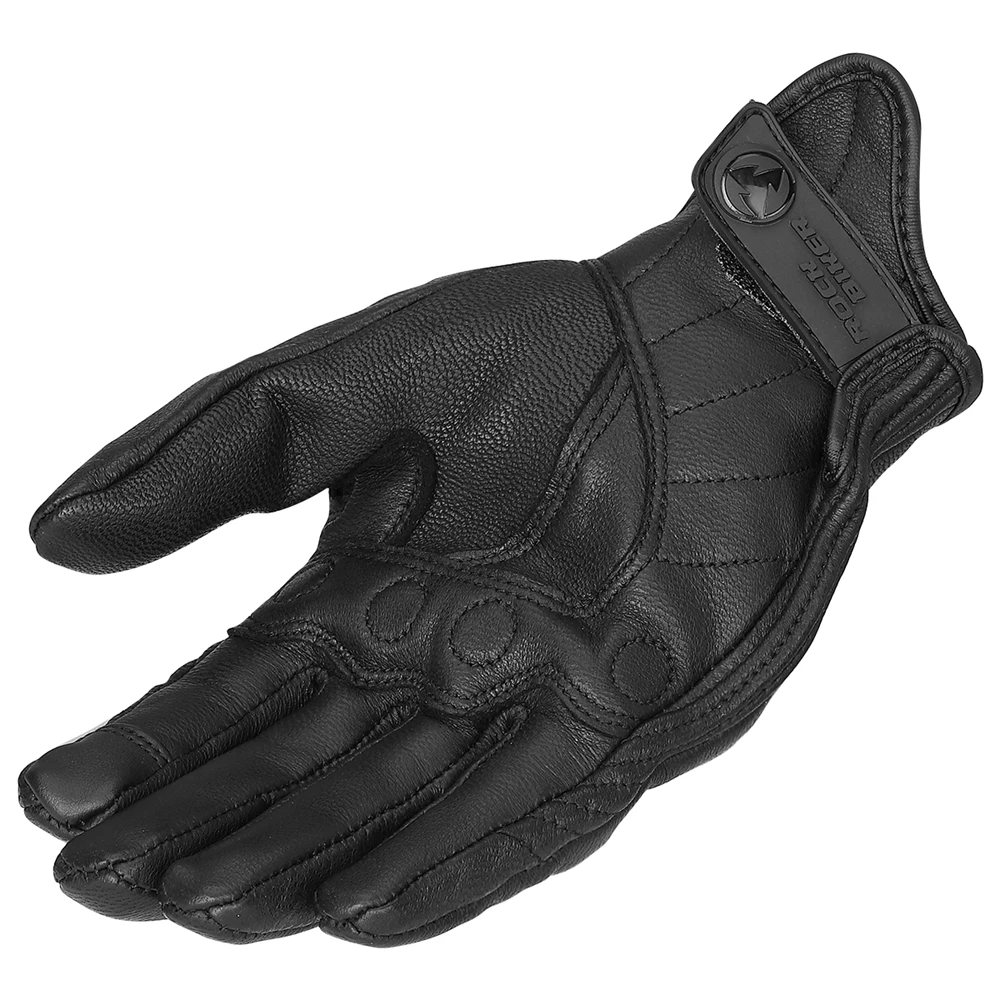 KEMiMOTO сенсорный экран Ретро настоящие кожаные мотоциклетные перчатки Guantes Moto Luva Motociclista защитные шестерни перчатки для мотокросса