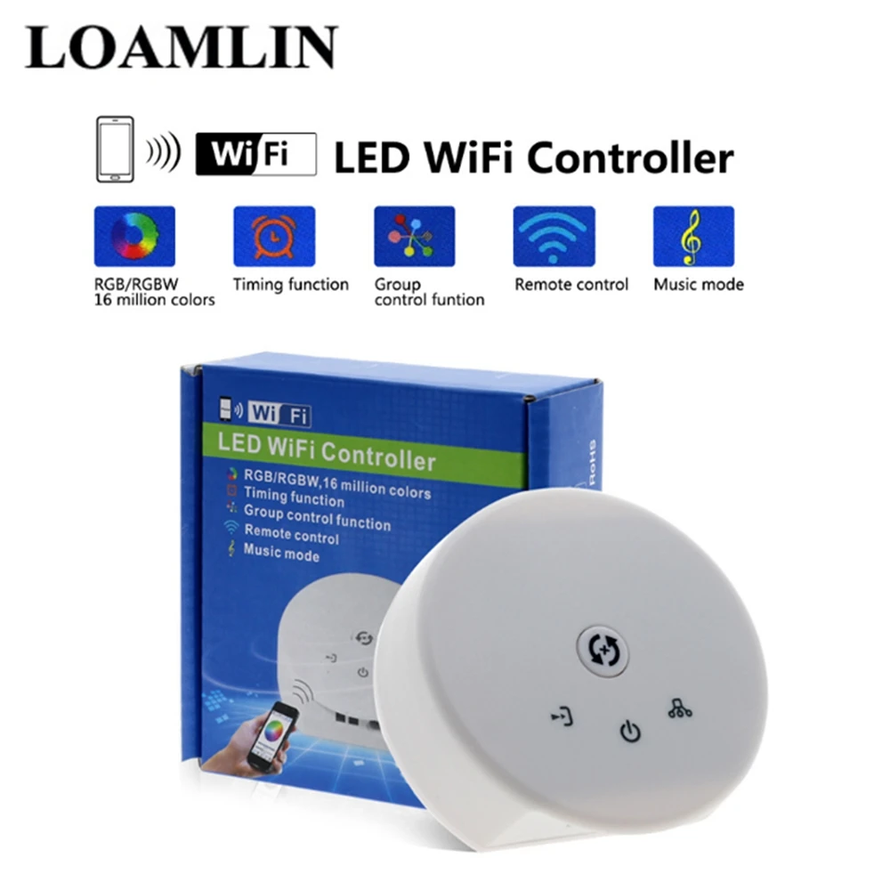 Светодиодный контроллер Wi Fi AC/DC 12 V 24 смартфон управление музыкой НЛО для SMD 2835 3014