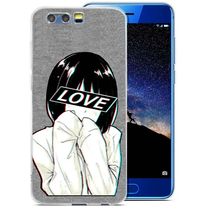 02 Чехол аниме для huawei Honor Play 10 9 9i 8C 8X8 7X 6A 6X lite 6C Pro TPU силиконовый чехол для телефона LEWD Sad японский - Цвет: 02