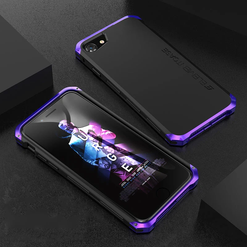 Чехол для Iphone 7/8 plus с металлической головкой и задней крышкой из поликарбоната