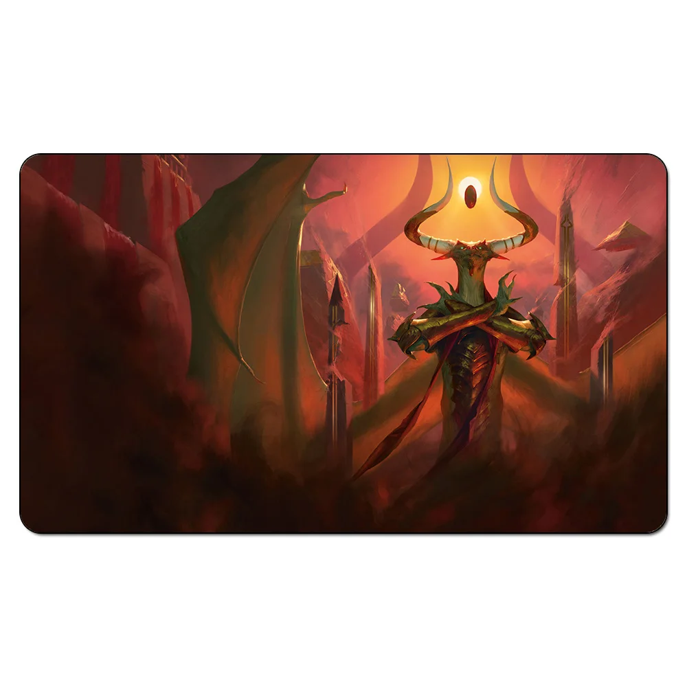 Коричневый Ixalan и Rivals of Ixalan) Волшебные настольные игры playmats, резиновый Настольный коврик, сборный дизайн игровой коврик с БЕСПЛАТНОЙ ПОДАРОЧНОЙ сумкой - Цвет: Коричневый