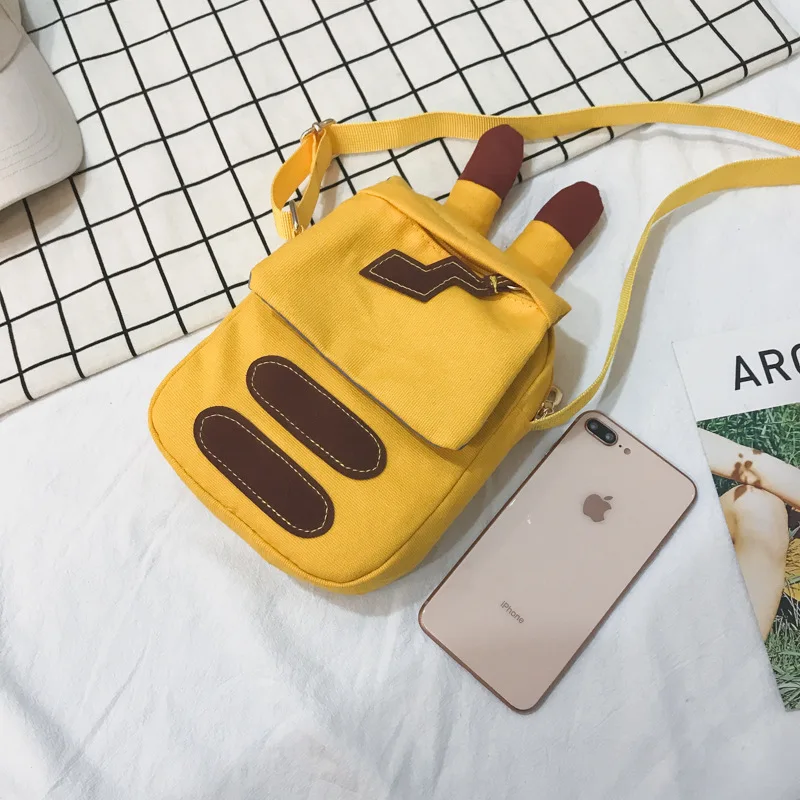 Kawaii Go сумка с рисунком Пикачу через плечо сумки для женщин Sac De Plage Cartable