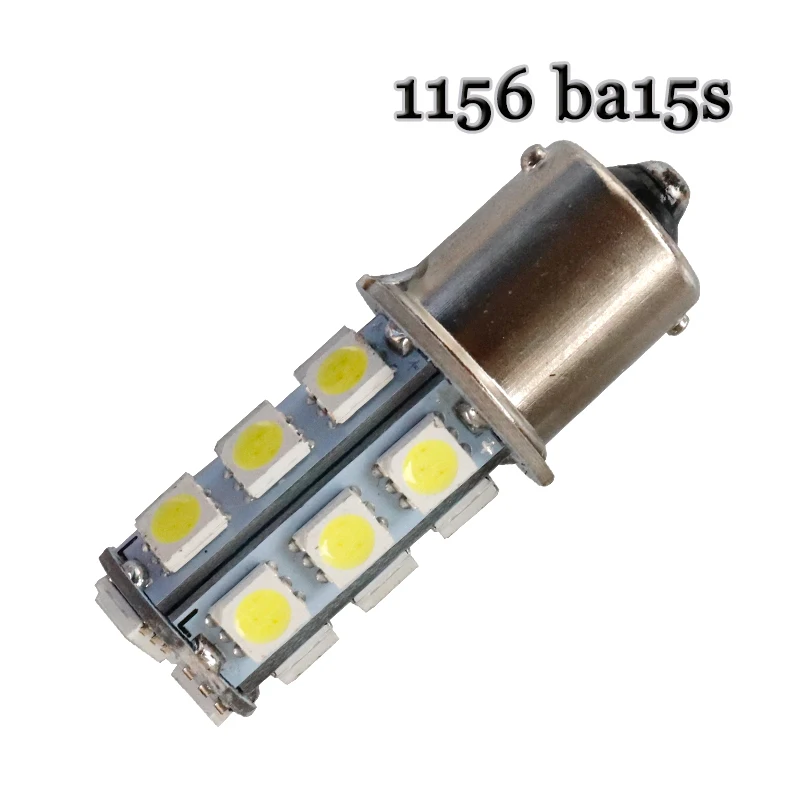 10 шт. P21W 18 LED 5050 SMD 1156 BA15s 18smd 18led smd Белая Автомобильная Лампа Стоп задний стоп сигнал