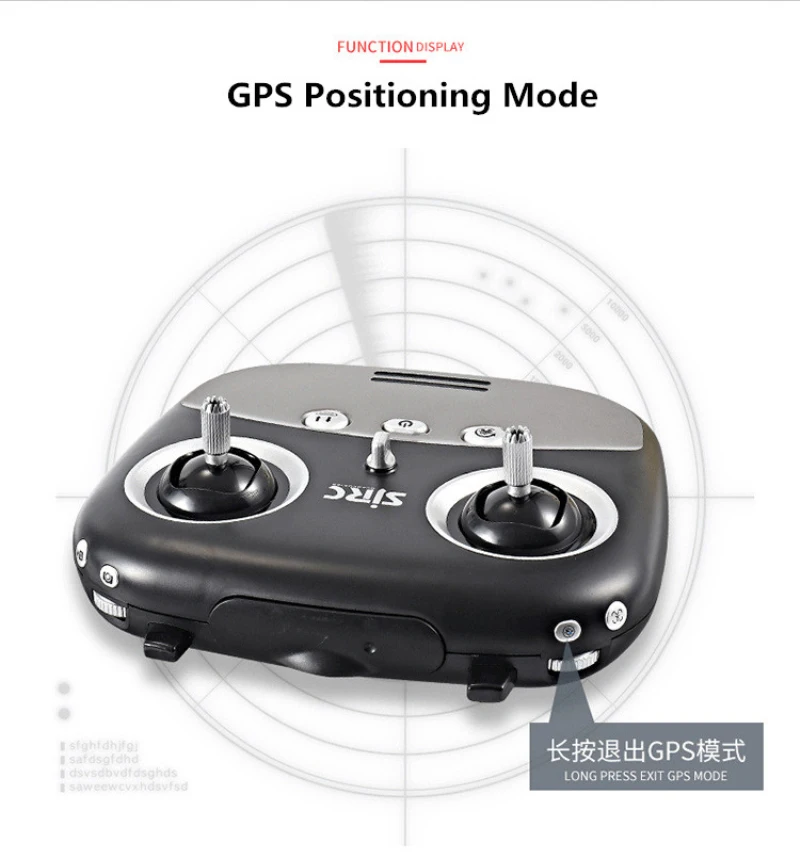 SJRC S70W двойной GPS Follow Me WIFI FPV Радиоуправляемый Дрон вертолет 400 м расстояние 1080P HD
