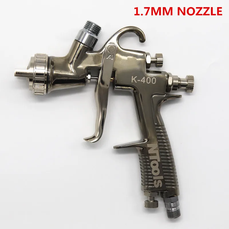 1.7MM NOZZLE LVLP пистолет-распылитель R500 K-400 инструмент для окрашивания автомобиля 1,4 мм/1,7 мм сопло 600cc чашка гравитационный автомобильный пистолет-распылитель - Цвет: 1.7MM NOZZLE