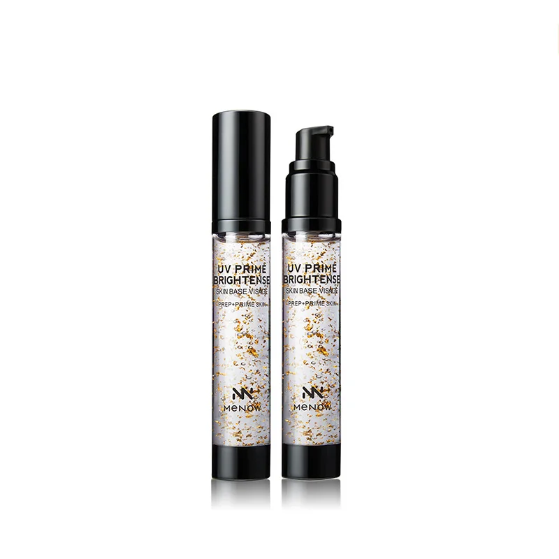 MENOW Brand Make up Gold Primer Gel Cream 28 ml Liquid Foundation Nourish quarantine Moisture Face care Cosmetic whole sale SC15|brand primer|primer