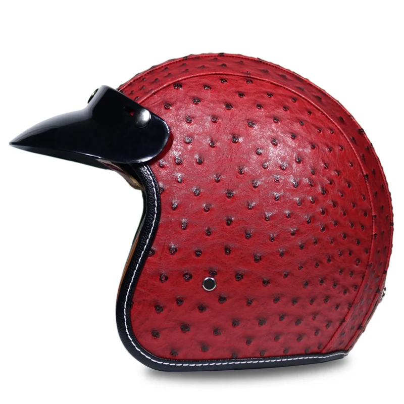 Мото rcycle шлем jet винтажный с открытым лицом Ретро 3/4 половина casco Moto capacete moto ciclismo