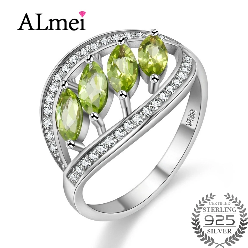 Almei 4 шт. 40% ct зеленая Задняя деталь серебряная фотодеталь для женщин оригинальная