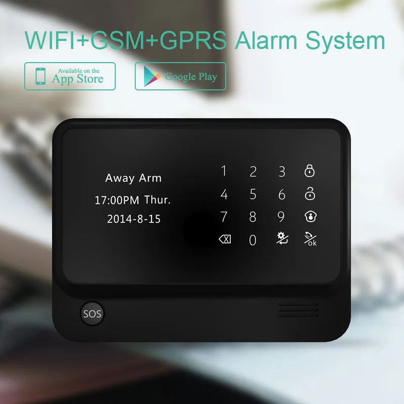 WIFI GSM сигнализация системы IOS/Android управление APP 433 МГц Открытый сирены дома