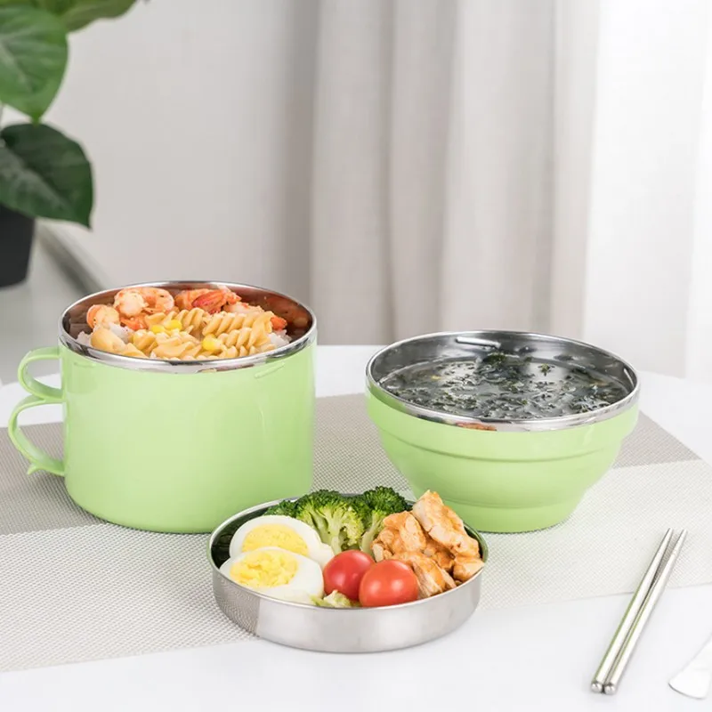 Вакуумная фляжка из нержавеющей стали, Ланч-бокс Bento для детей, младенцев, контейнер с вакуумной изоляцией, банка для еды, Ланчбокс, суповая кружка и ложка