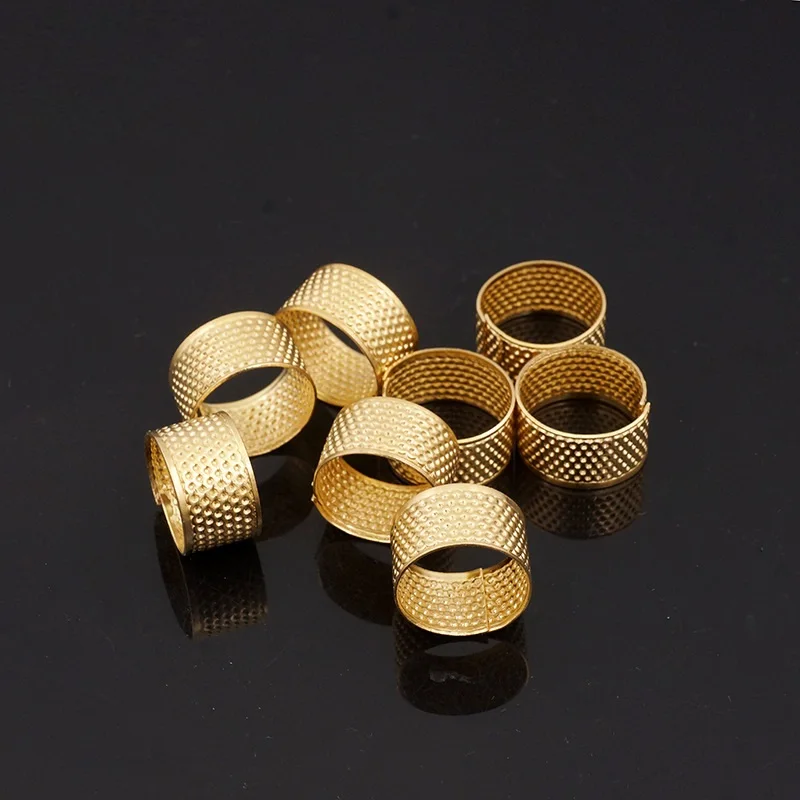10 шт./компл. медь DIY шитье Lether Thimble булавки иглы палец защитное кольцо квилтинга ремесло сшивание отрегулированное квилтинг 2019NEW