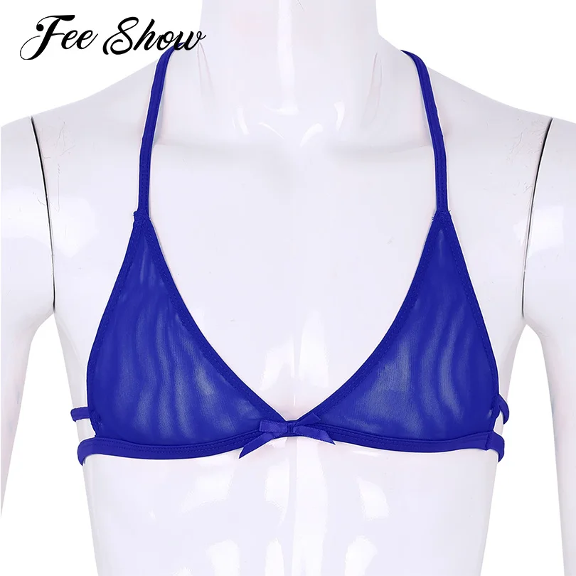 Мужское сексуальное нижнее белье треугольный бюстгальтер в сеточку прозрачный