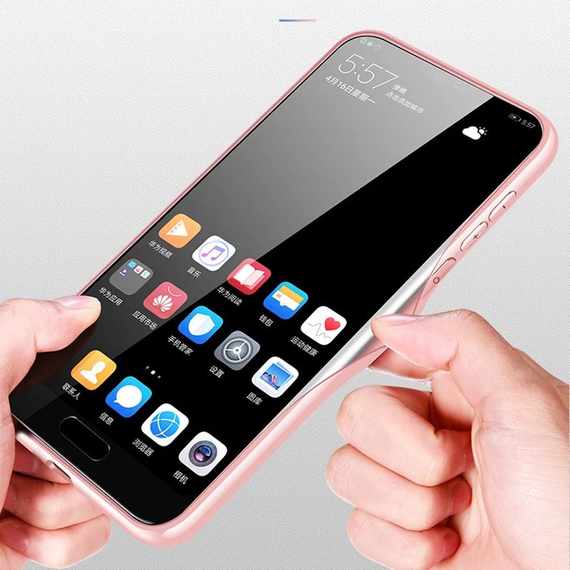 Bling Shell мягкие края чехлы с закаленным стеклом для huawei mate 20 10 Pro P9 P10 P20 Lite Honor 8C 8X Max 10 9 Lite чехол Coque чехол