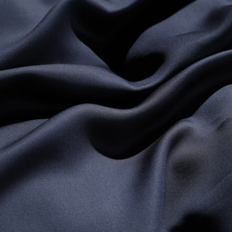 Black color Leaf embroidery Bedding Set Luxury tencel Soft Queen King size sets Bed Sheet Duvet Cover set | Дом и сад