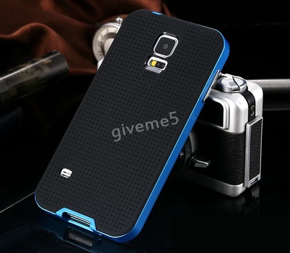 Pro New PVC Flip Mobile Phone Case Cover For Samsung Galaxy S5 Blue Silver Gold Color |