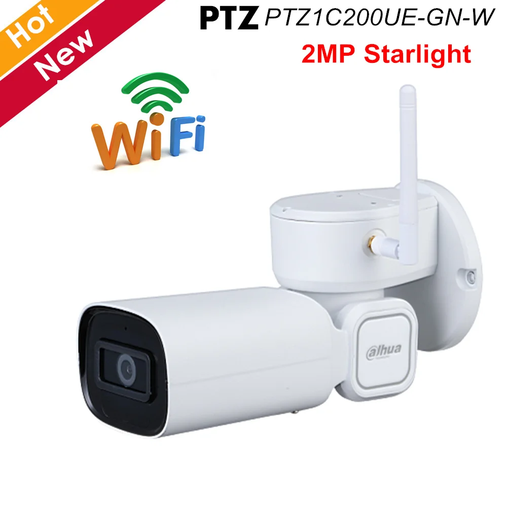 Сетевая PTZ камера Dahua 2 мегапиксельная Starlight 1/2.8 STARVIS Cmos WDR H.265 с поддержкой Wi Fi ИК 20