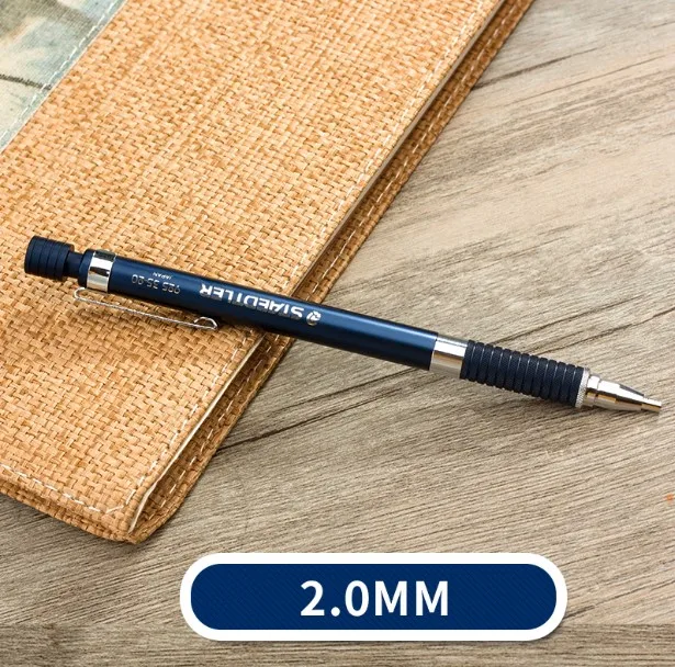 1pcs 20mm blue Staedtler автоматический карандаш 925 25/35 Металл Рисунок деятельность карандаш 0.3/0.5/0.7/0.9/2.0 мм записи ручка - Цвет: 1pcs 20mm blue