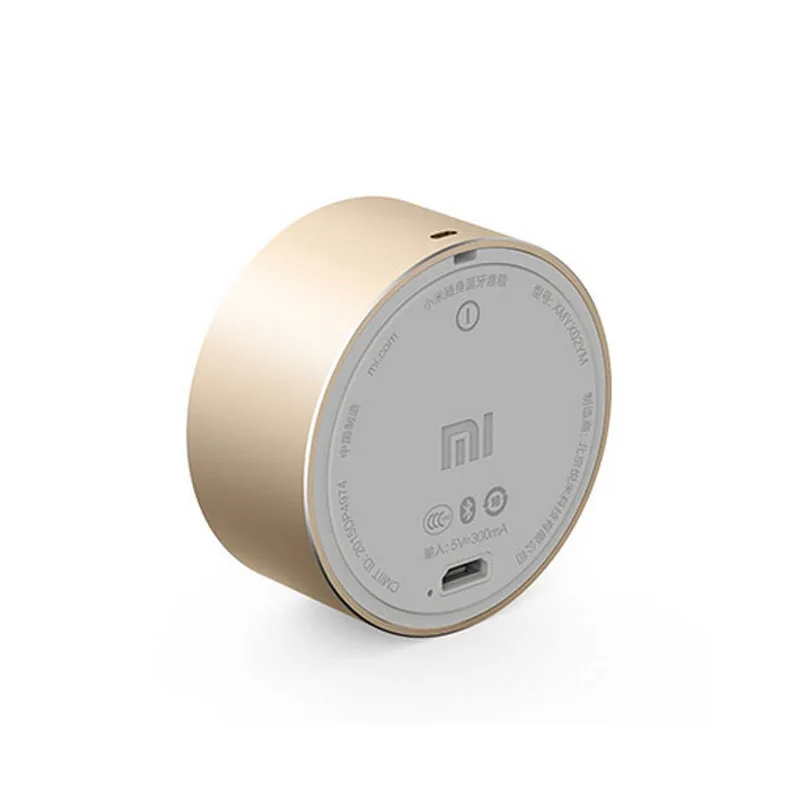 Xiaomi Mi Bluetooth динамик Портативный беспроводной мини круглая коробка Lourpeaker металла