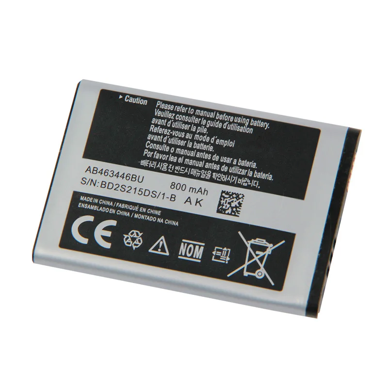 Для Оригинальная батарея Samsung AB463446BU X208 S139 M628 F258 E878 E1200M SGH B108 GH M310 L258 телефон Батарея