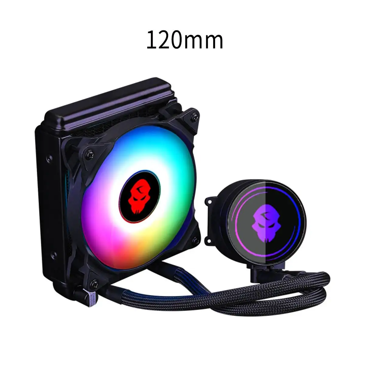 Type 2 120 мм/240 мм 4Pin PWM RGB LED CPU кулер для воды охлаждение интегрированный кулер для процессора вентилятор охлаждения Радиатор для Inter LGA115x 2011 1366 AMD - Blade Color: Type 2