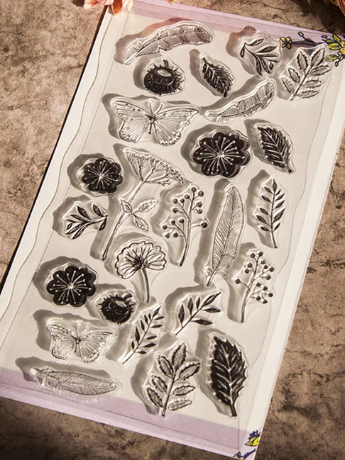 Силиконовый прозрачный штамп с цветами/фотоальбом ручной работы | Дом и сад