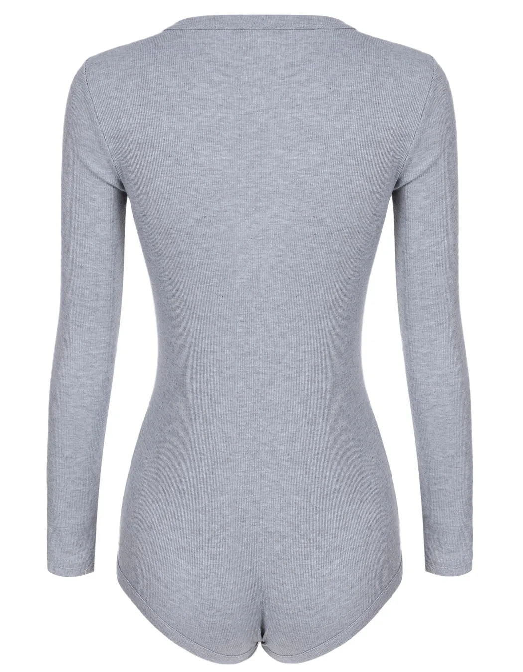 Женщины Сексуальная V Шеи Длинным Рукавом Bodycon Комбинезон Боди Slim С Коротким плюс