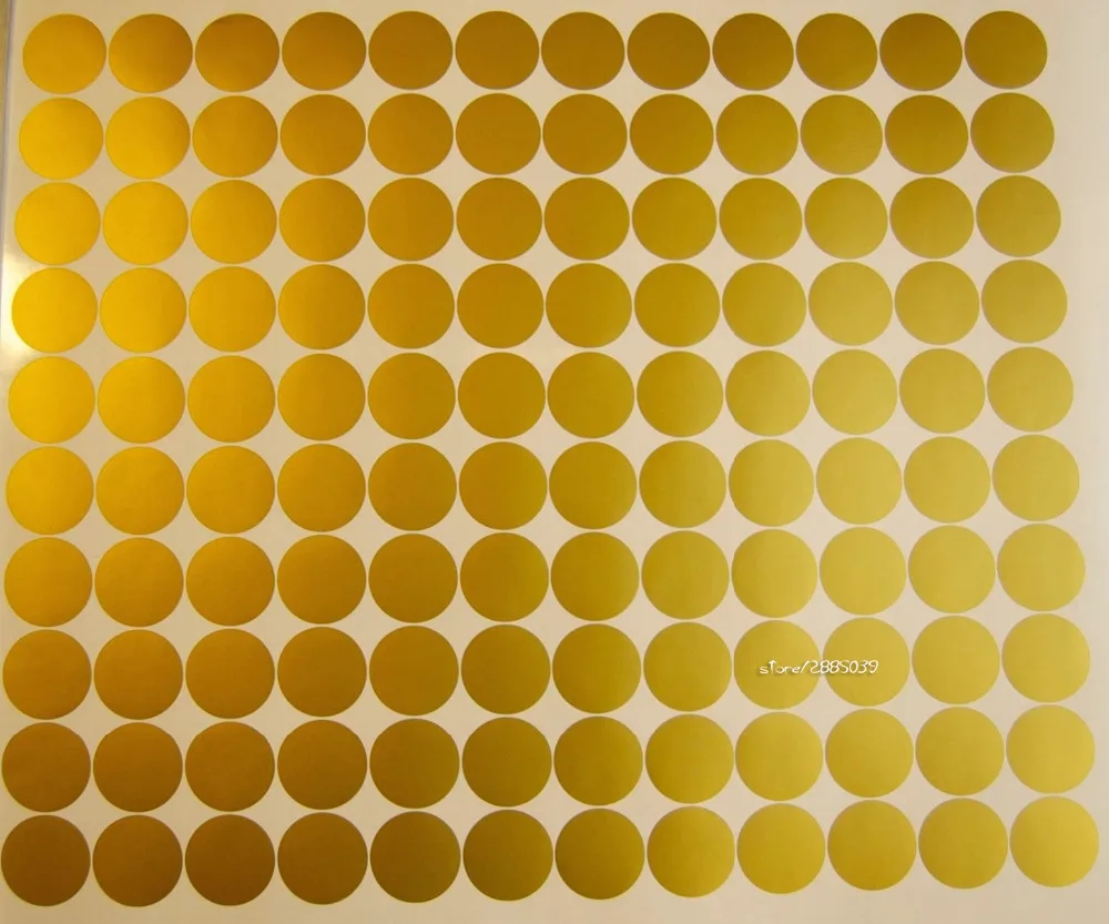 120 шт./компл. виниловые настенные наклейки в виде золотых точек декоративные обои