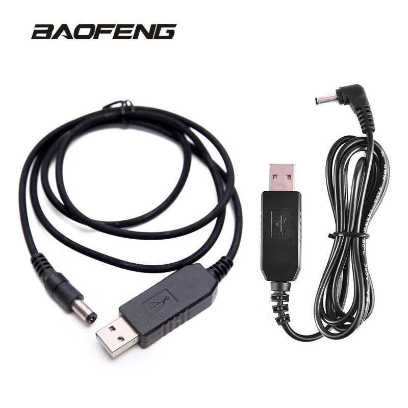 

Walkie Talkie USB Cable Voltage Boost Charging Cord 5V To 9V for Baofeng UV-5R UV82 Charger Two Way Radio USB Charge Wire