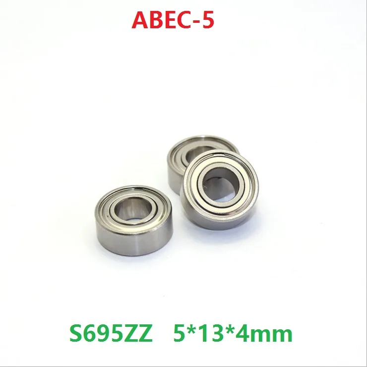 50 шт. ABEC 5 S695ZZ S695 ZZ подшипник из нержавеющей стали 5*13*4 экранированные радиальные