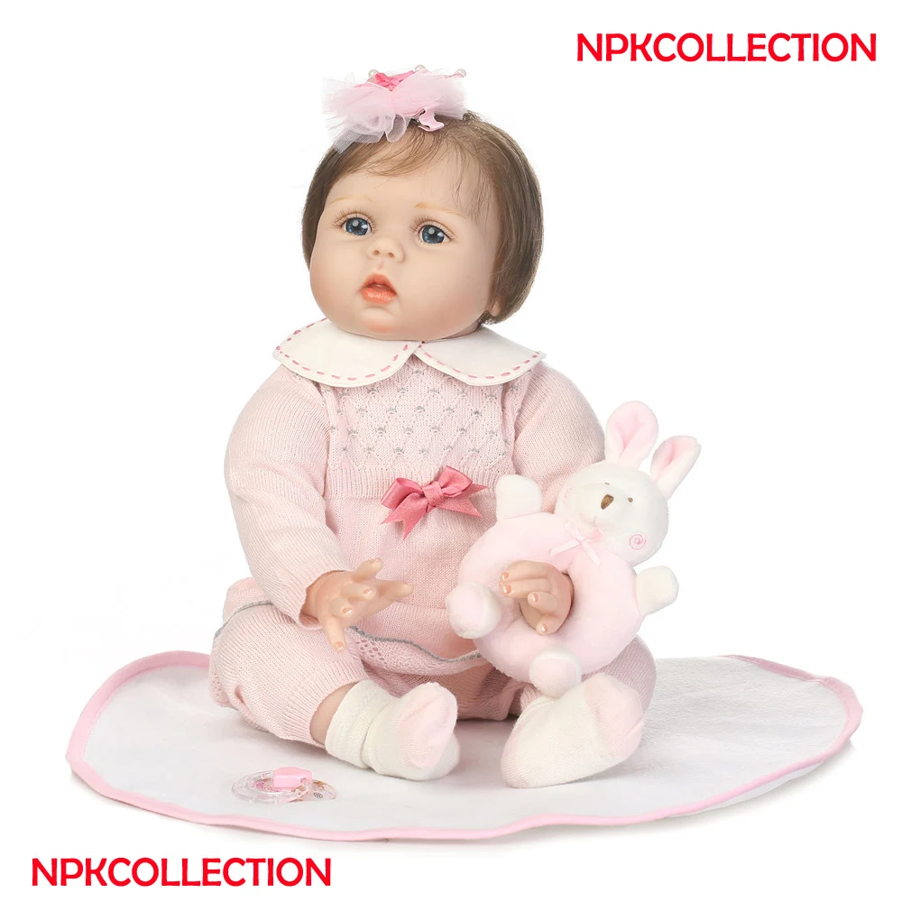 

Кукла reborn, Реалистичная, мягкая, силиконовая, 22 ", 55CN