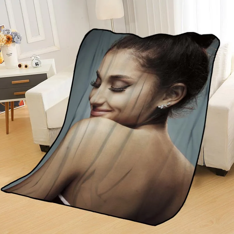 Одеяла на заказ Ariana Grande одеяло s мягкое TR DIY ваше изображение украшения спальни пледы ковер путешествия одеяло - Цвет: Blanket 7